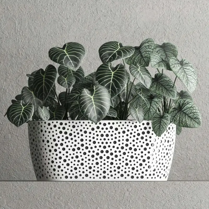 Doniczka tworzywo sztuczne biały Don-Plast 31 cm x 14 x 12,5 cm