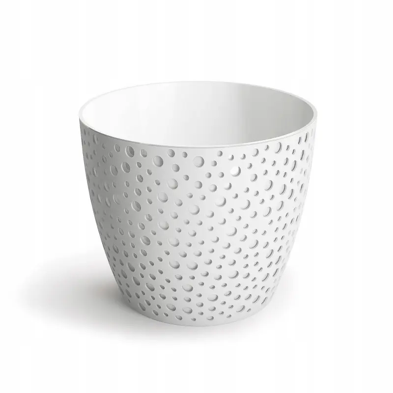 Doniczka tworzywo sztuczne biały Don-Plast 12,7 cm x 15 x 12,7 cm