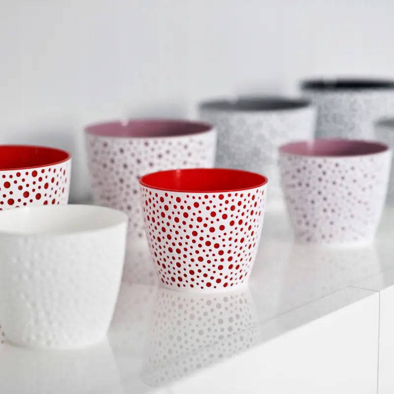 Doniczka tworzywo sztuczne biały Don-Plast 12,7 cm x 15 x 12,7 cm