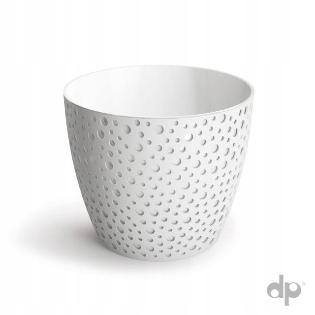 Doniczka tworzywo sztuczne biały Don-Plast 12,7 cm x 15 x 12,7 cm