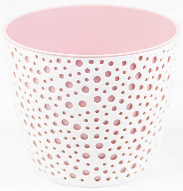Doniczka Don-Plast 9 cm średnica 17 cm tworzywo sztuczne biały