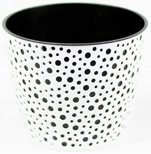 Doniczka tworzywo sztuczne biały bratGO 19 cm x 19 x 16,3 cm