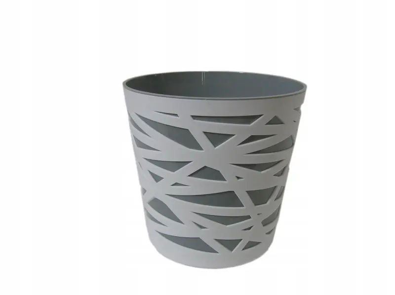 Doniczka tworzywo sztuczne szary Don-Plast 13 cm x 13 x 13 cm