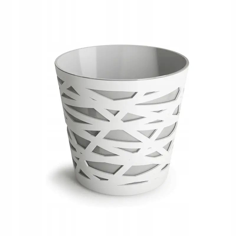 Doniczka tworzywo sztuczne szary Don-Plast 13 cm x 13 x 13 cm