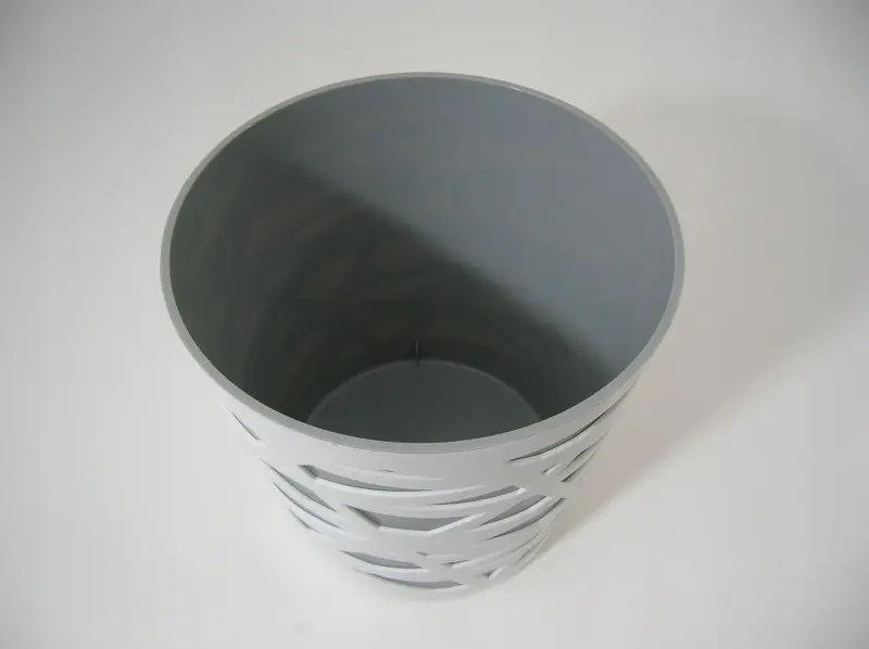 Doniczka tworzywo sztuczne szary Don-Plast 13 cm x 13 x 13 cm