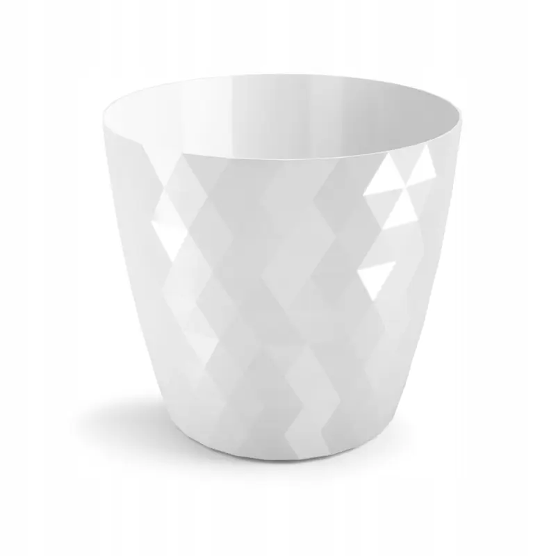 Doniczka tworzywo sztuczne biały Don-Plast 14 cm x 14 x 13 cm