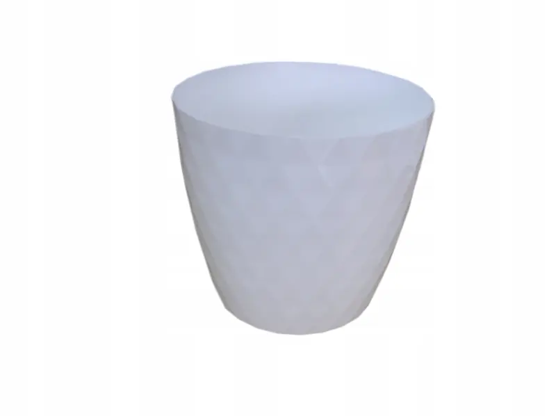 Doniczka tworzywo sztuczne biały DONICZKA 16CM / BIAŁA / CRISTAL