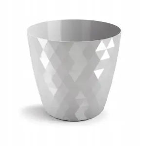 Doniczka tworzywo sztuczne szary Don-Plast 16 cm x 16 x 15 cm