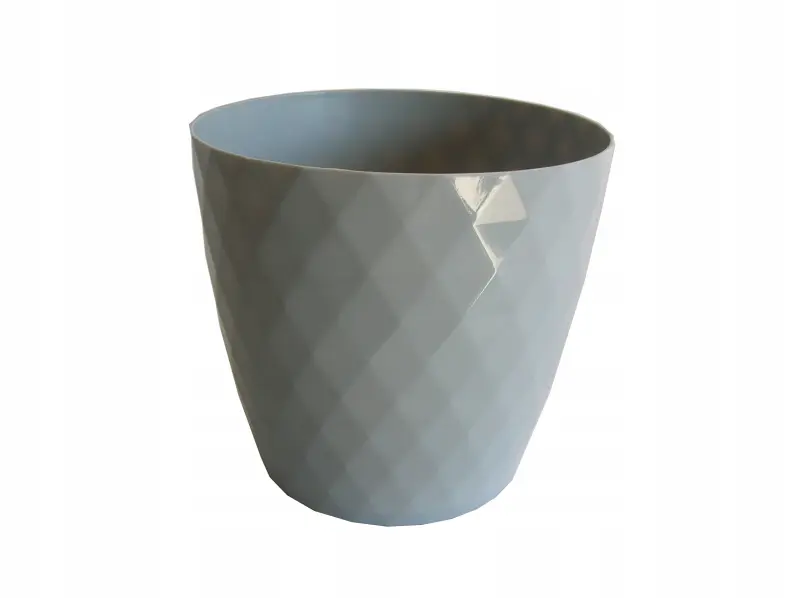 Doniczka tworzywo sztuczne szary Don-Plast 16 cm x 16 x 15 cm