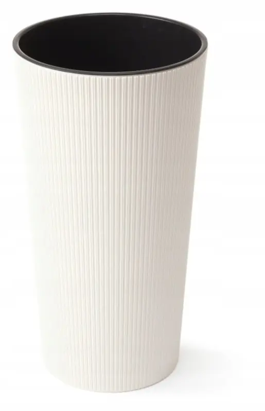 Donica Lamela Lilia Jumper ECO Recycled kremowa 30 cm z wkładem