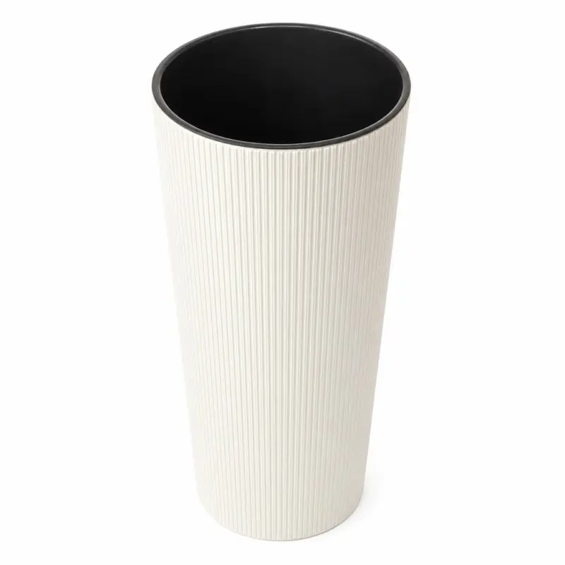 Donica Lamela Lilia Jumper ECO Recycled kremowa 30 cm z wkładem