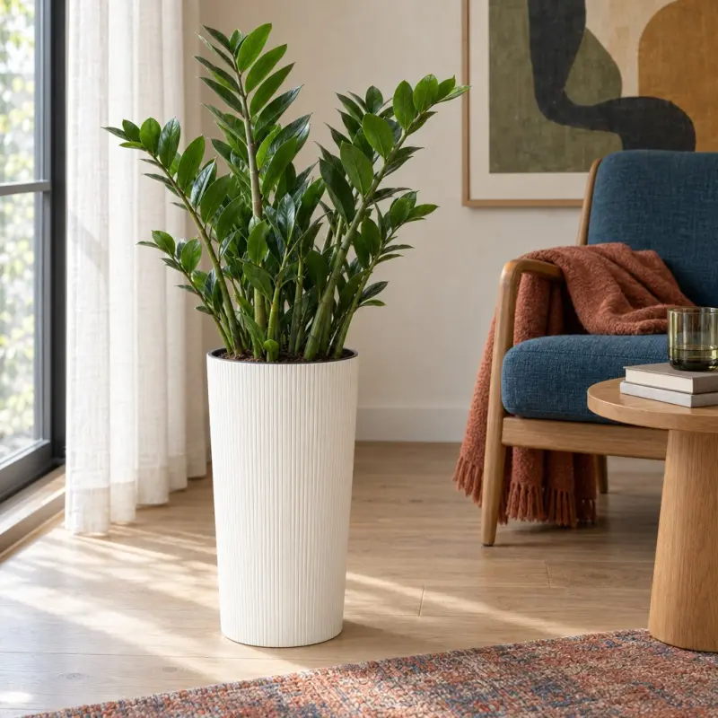 Donica Lamela Lilia Jumper ECO Recycled kremowa 30 cm z wkładem