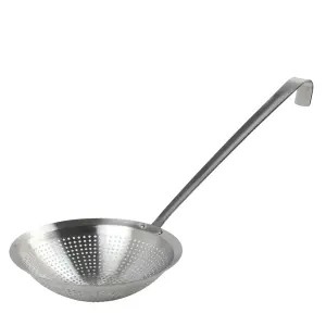 Szumówka stalowa 20 cm, łyżka cedzakowa z długą rączką 51 cm