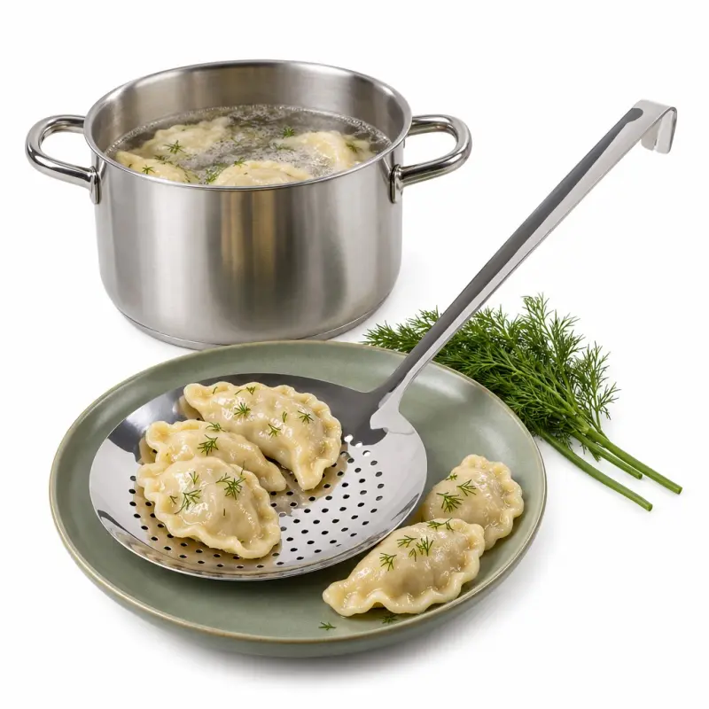 Szumówka gastronomiczna stalowa 20 cm z haczykiem