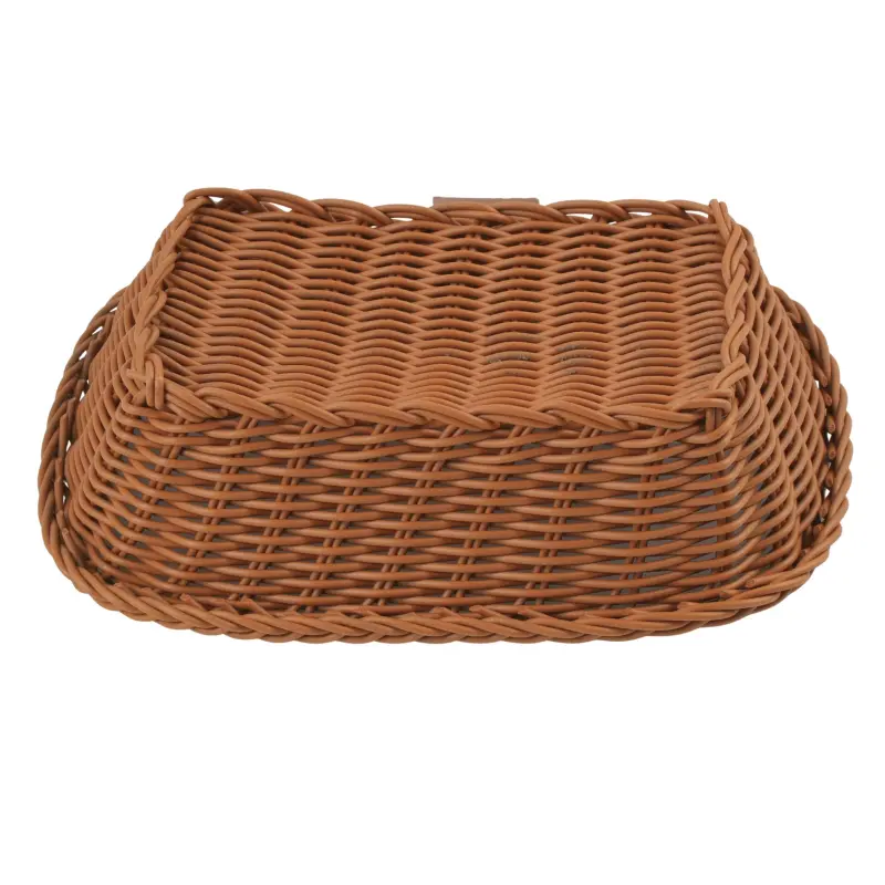 Koszyk na pieczywo brązowy pleciony 26 × 19 × 8 cm