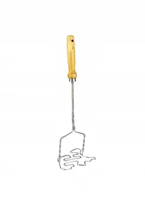 Tłuczek do ziemniaków Igmar 37 cm stal nierdzewna, drewniana rączka