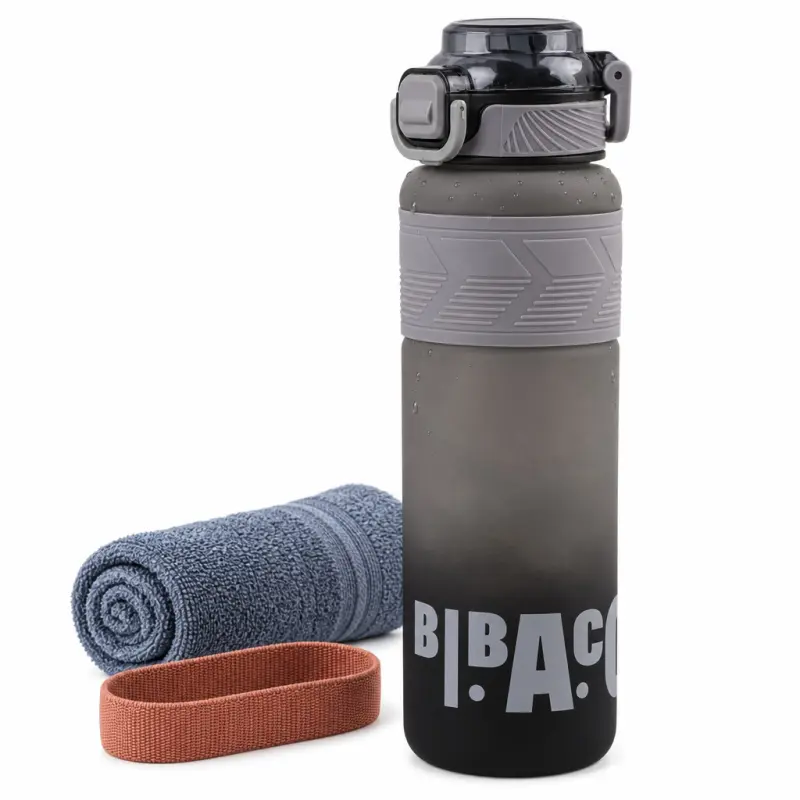 Butelka sportowa na wodę 1 l szara Sports