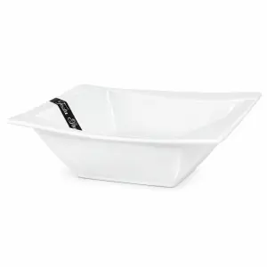 Salaterka porcelanowa Festa Italia Viva biała kwadratowa 17 cm