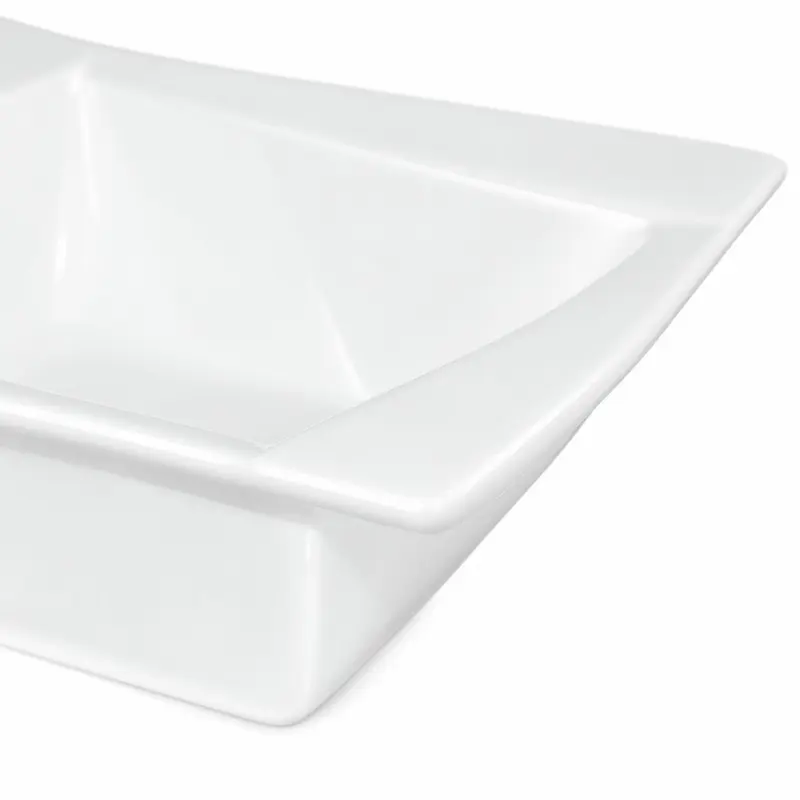 Salaterka porcelanowa Festa Italia Viva biała kwadratowa 17 cm