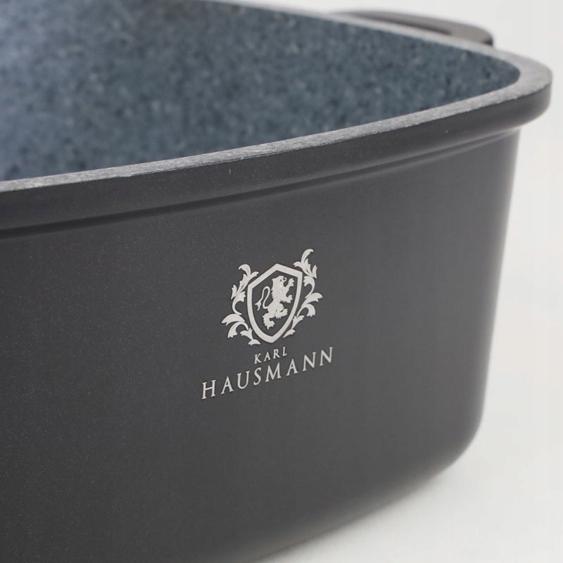 Garnek kwadratowy Karl Hausmann 4,4 l 24 cm non-stick z pokrywą