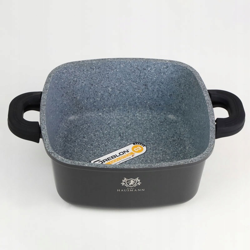 Garnek kwadratowy Karl Hausmann 4,4 l 24 cm non-stick z pokrywą