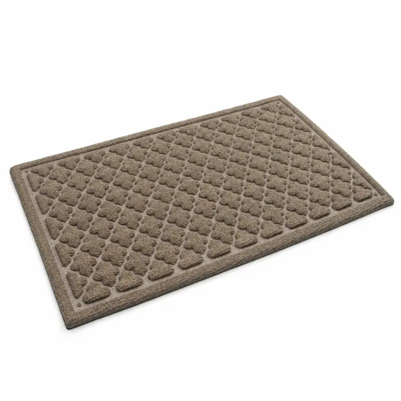 Wycieraczka Domik ALOES 45 × 75 cm brązowa guma PVC