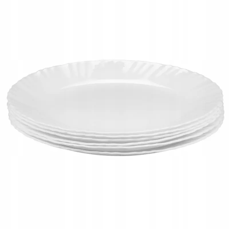 Półmisek owalny szklany Prima Deco OPAL 25 cm biały