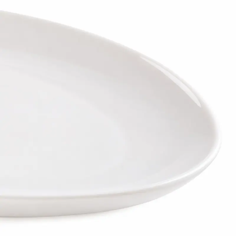 Półmisek porcelanowy owalny kremowy CREAM 25 cm do przekąsek