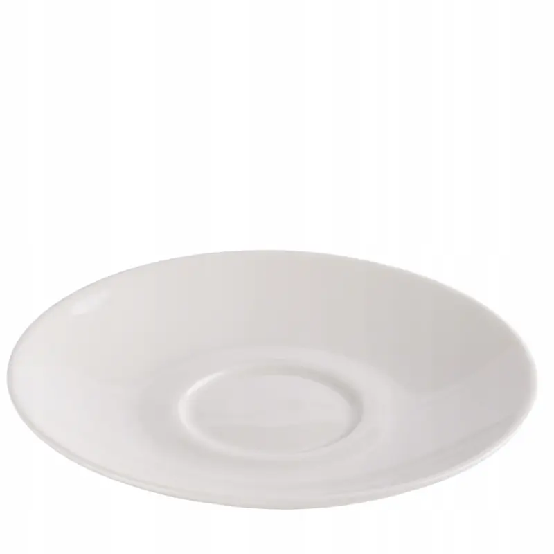 Filiżanka ze spodkiem Prima Deco porcelanowa 220 ml kremowa