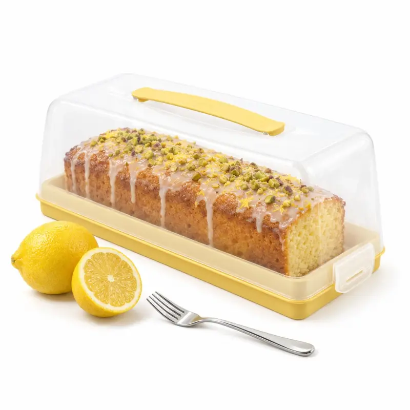 Pojemnik na ciasto Curver Chef&Home żółty 35,5 × 15 × 14,2 cm
