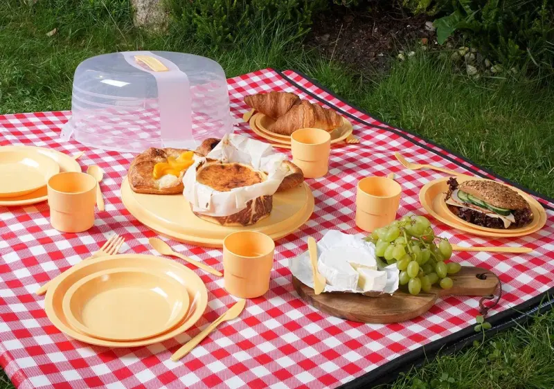 Pojemnik na ciasto i tort Curver Chef@Home żółty 34,7 cm z uchwytem