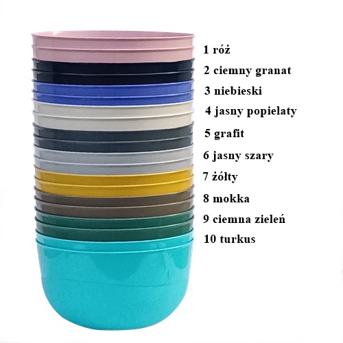 Miseczka plastikowa Jagiełło 0,7 l 14 cm mix kolorów do serwowania
