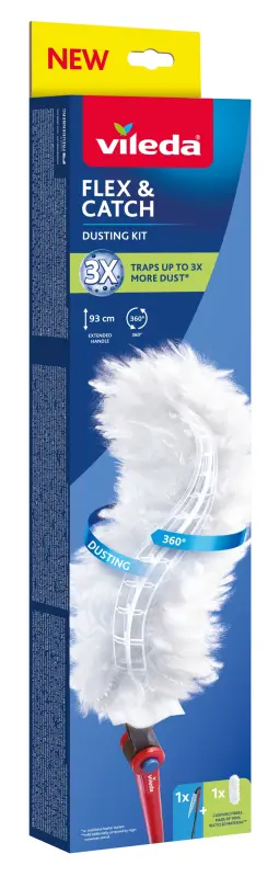 Miotełka do kurzu z długą rączką 1 wkład Vileda Flex & Catch