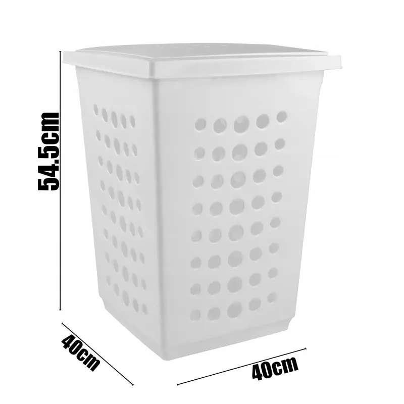 Kosz wolnostojący na pranie Viking 45l biały