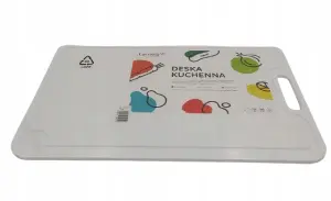 Deska kuchenna do krojenia LAMELA plastik 44 x 28 cm biała