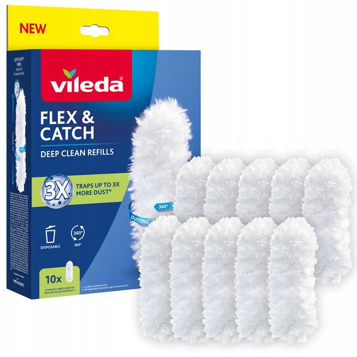 Wkłady do miotełki do kurzu Vileda Flex & Catch 10 szt