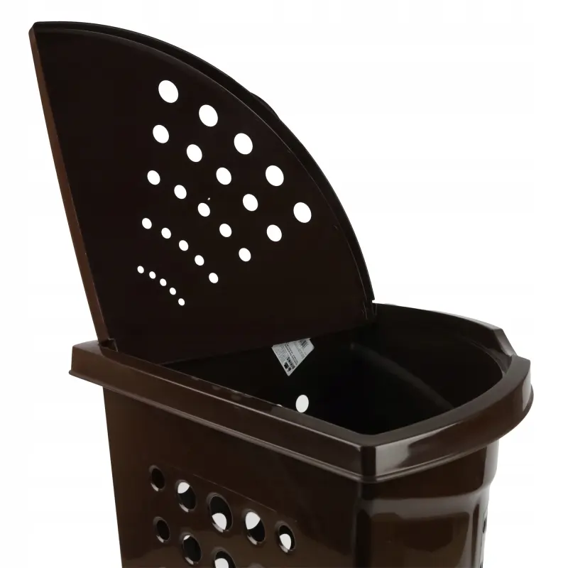 Kosz wolnostojący na pranie Viking 45l brązowy