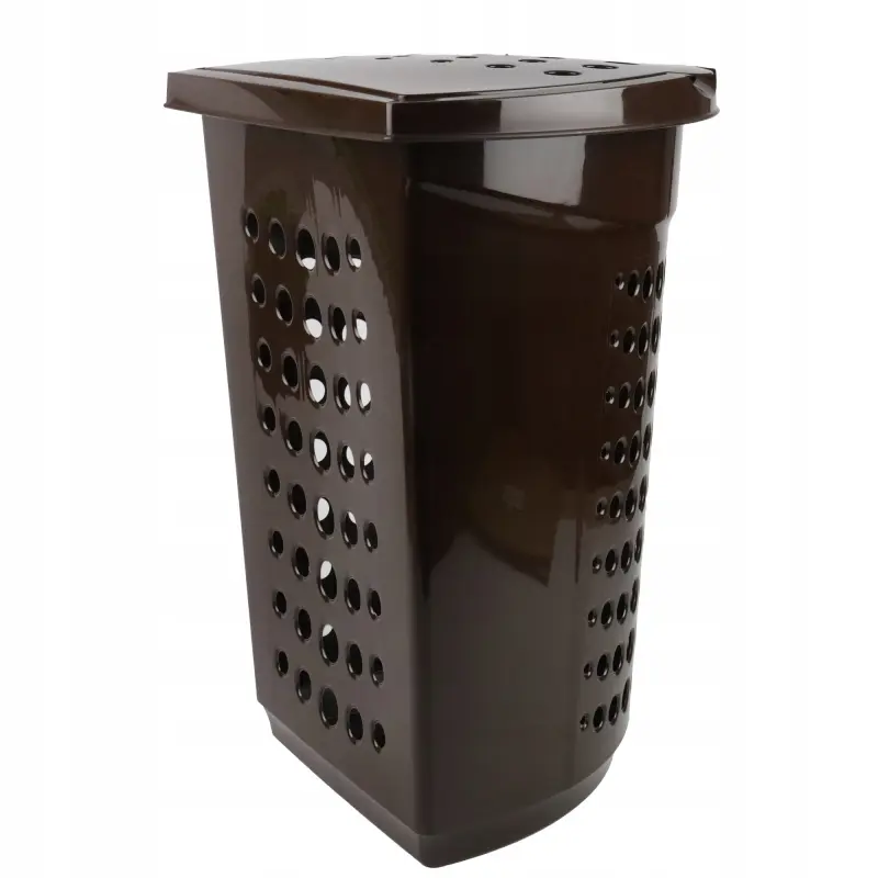 Kosz wolnostojący na pranie Viking 45l brązowy