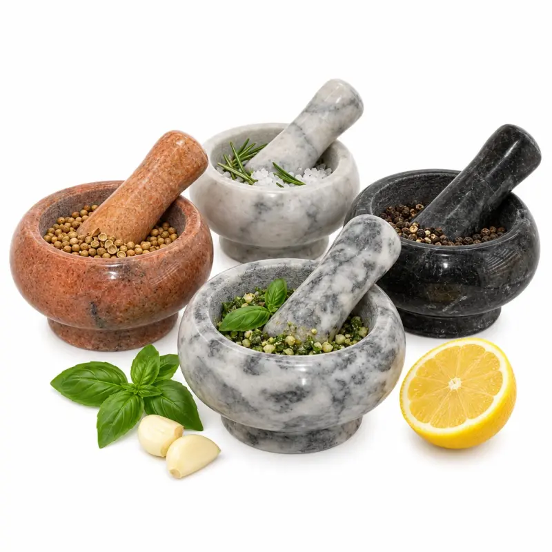 Moździerz kuchenny KitchenCraft z kamienia naturalnego z tłuczkiem