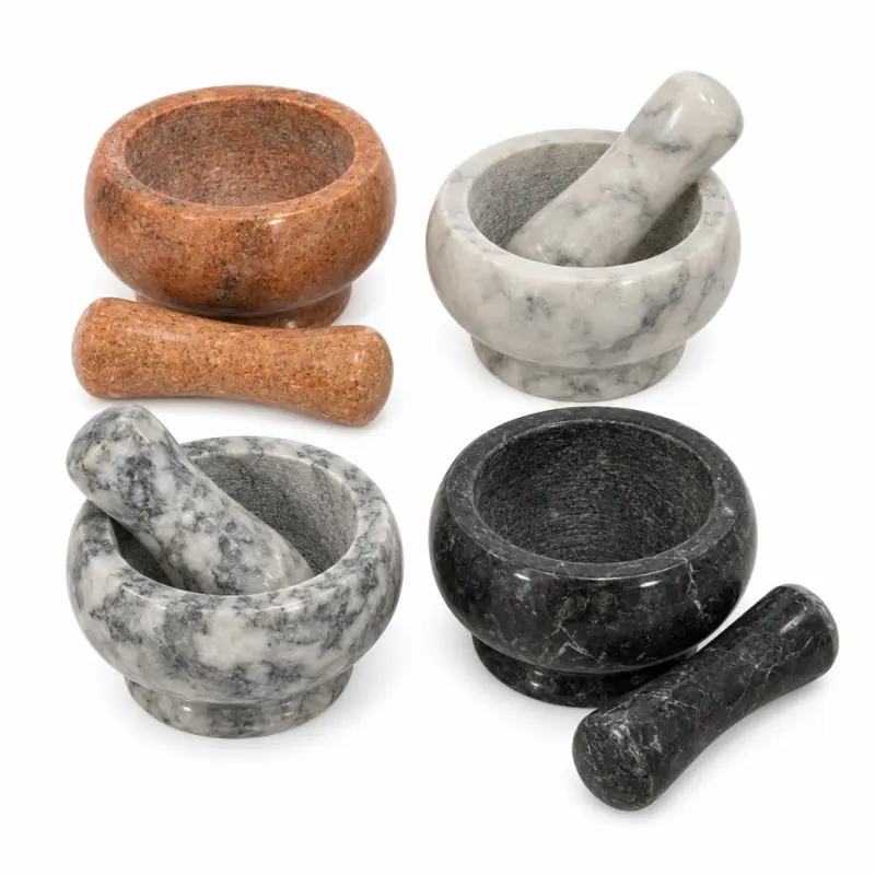 Moździerz kuchenny KitchenCraft z kamienia naturalnego z tłuczkiem