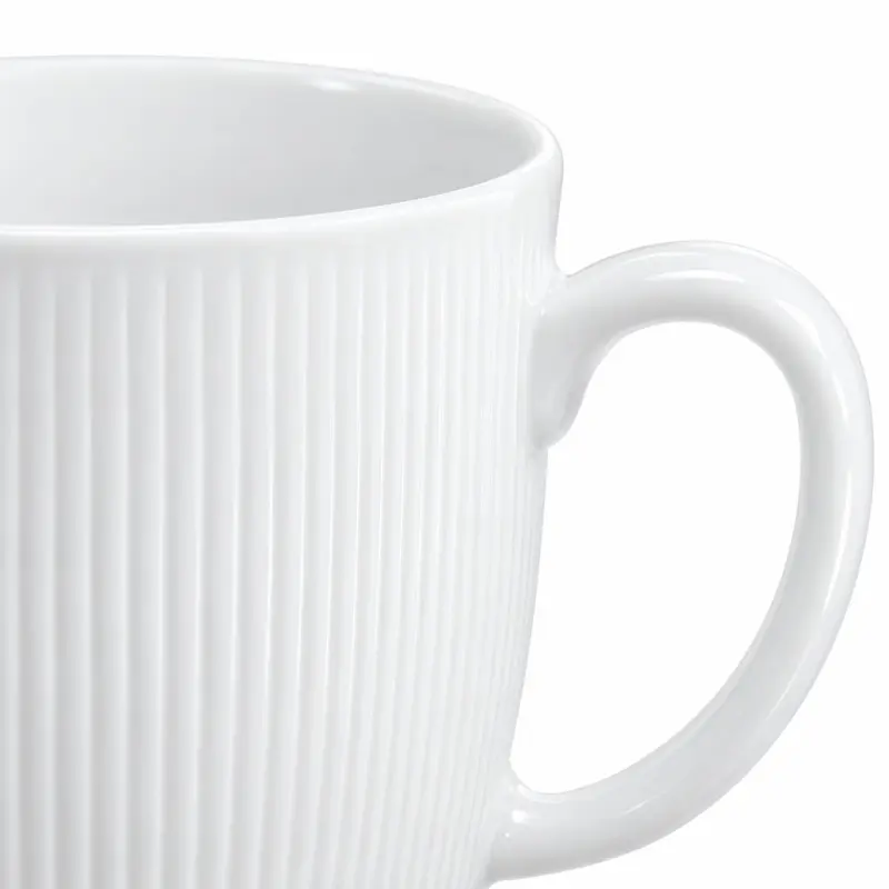 Kubek z zaparzaczem i pokrywką Duo 370 ml porcelanowy biały
