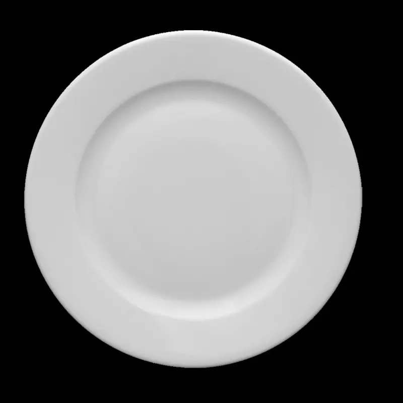 Talerz deserowy 21 cm biały porcelana Kaszub Hel LUBIANA