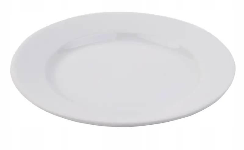 Talerz deserowy 21 cm biały porcelana Kaszub Hel LUBIANA