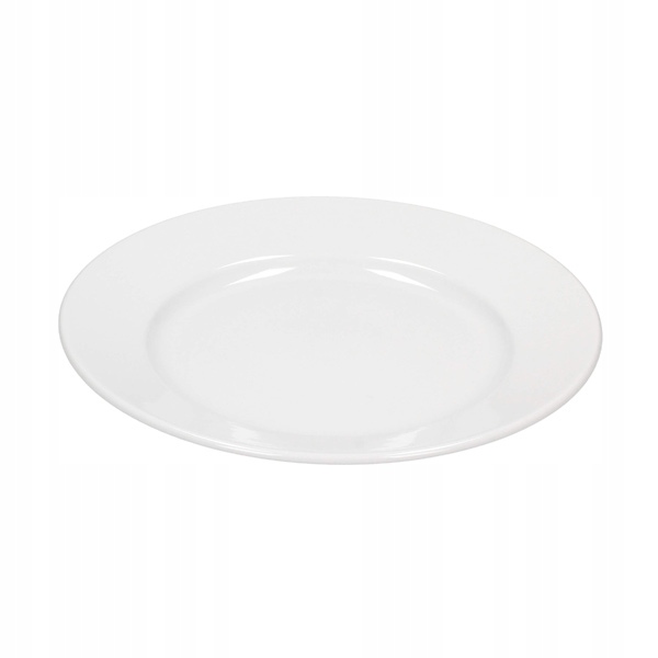 LUBIANA KASZUB/HEL Talerz obiadowy płytki 1 szt porcelanowy 26,5 cm biały