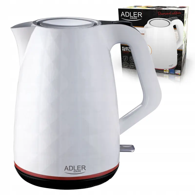 Czajnik elektryczny ADLER AD1277 2200 W 1,7 l biały