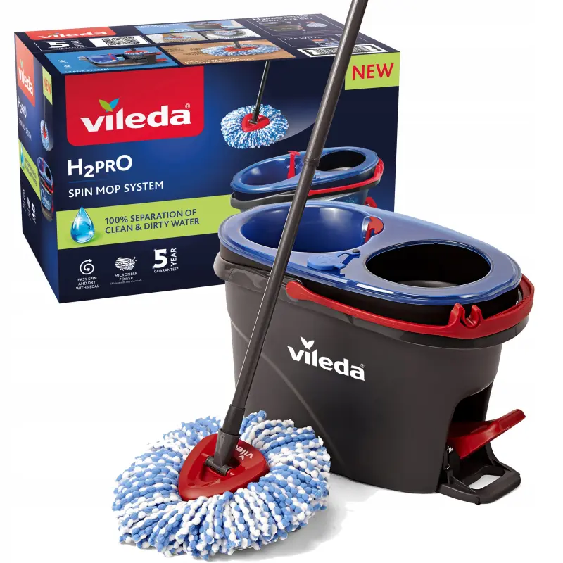 Mop obrotowy Vileda H2prO wiadro z systemem czystej wody