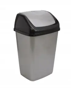 Kosz na śmieci Akay uchylny plastikowy 35 l wielokolorowy