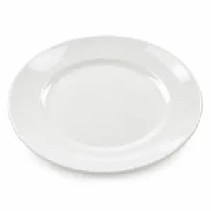 Talerz obiadowy płaski porcelanowy 24 cm biały S877