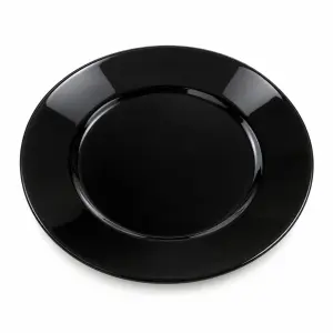 Talerz deserowy Prima Deco Classic 18 cm czarny z połyskiem
