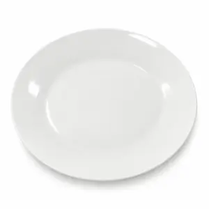 Talerz obiadowy porcelanowy 26 cm biały okrągły S879